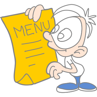 Raubíř menu